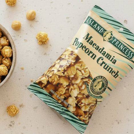 Island Princess Caramel Macadamia Popcorn Crunch · Island Princess