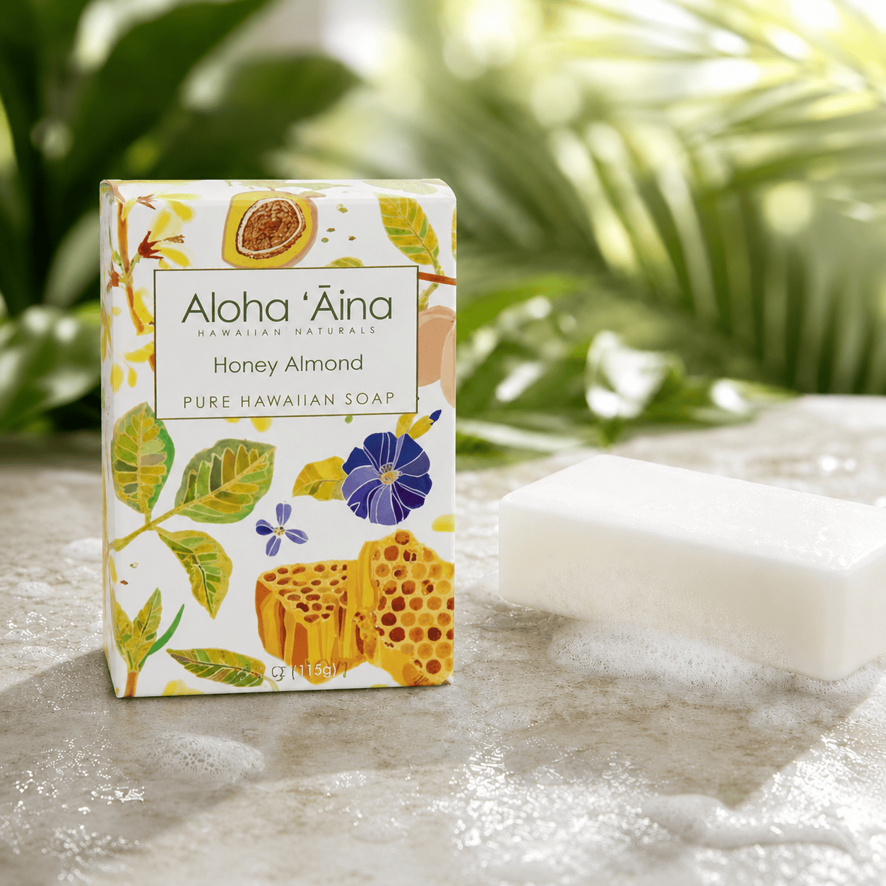 Maui's Finest Gifts Honey Almond Hawaiian Aromatherapy Pure Soaps | Hand-made by Aloha Aina