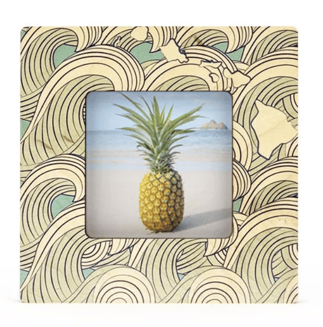 Coco Nene 3 x 3 Waves CocoNene Hawaii Picture Frames – 3 x 3 or 4 x 6