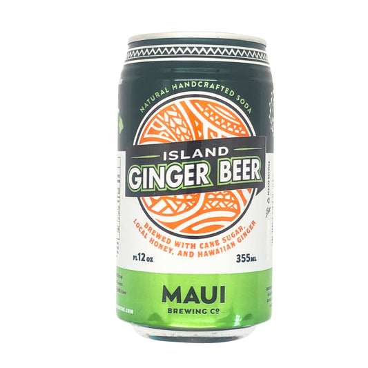 Can of Island Ginger Beer from Maui Brewing Co. on a white background