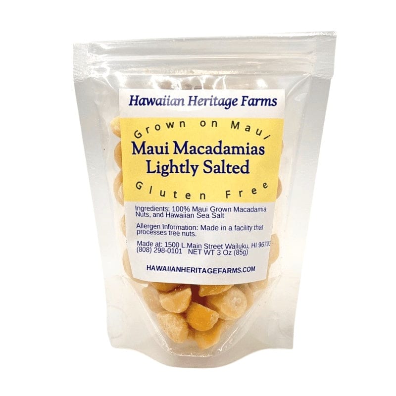 Hawaiian Heritage Farms Maui Macadamias Lightly Salted · Hawaiian Heritage Farms