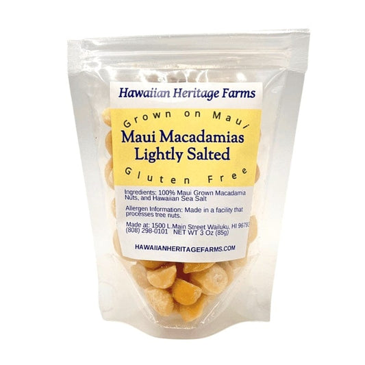 Hawaiian Heritage Farms Maui Macadamias Lightly Salted · Hawaiian Heritage Farms