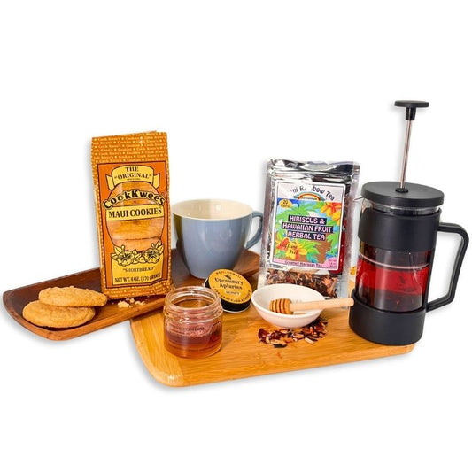 Maui Tea & Cookies Gift Basket