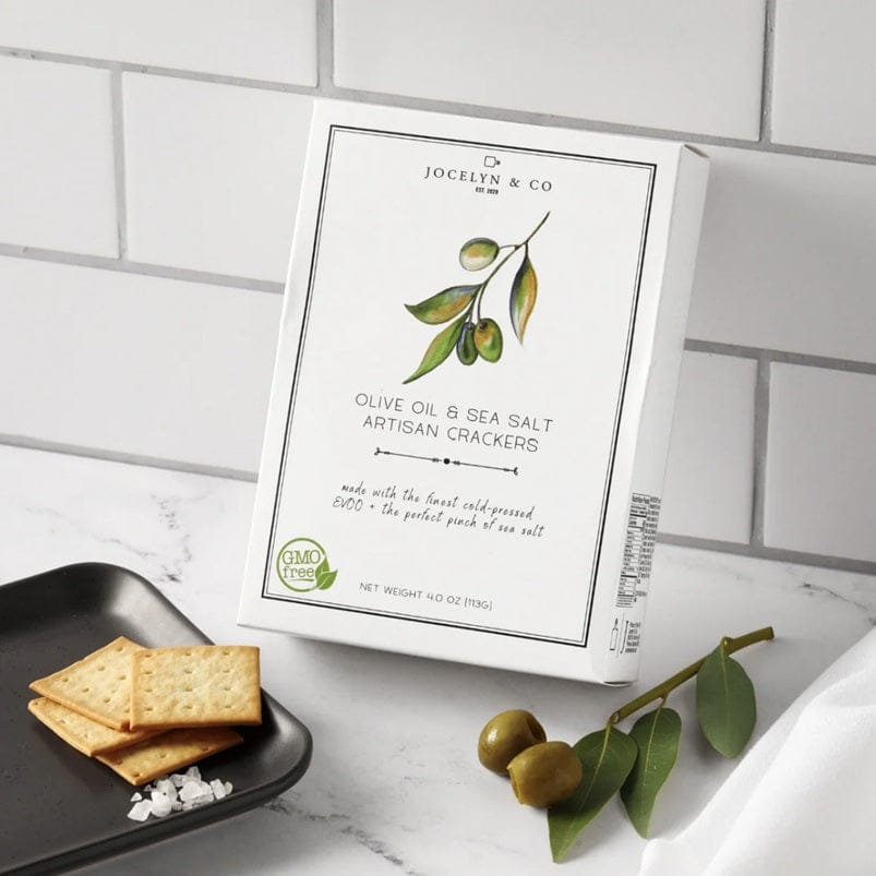 Sea Salt & Extra Virgin Olive Oil Crackers · Jocelyn & Co