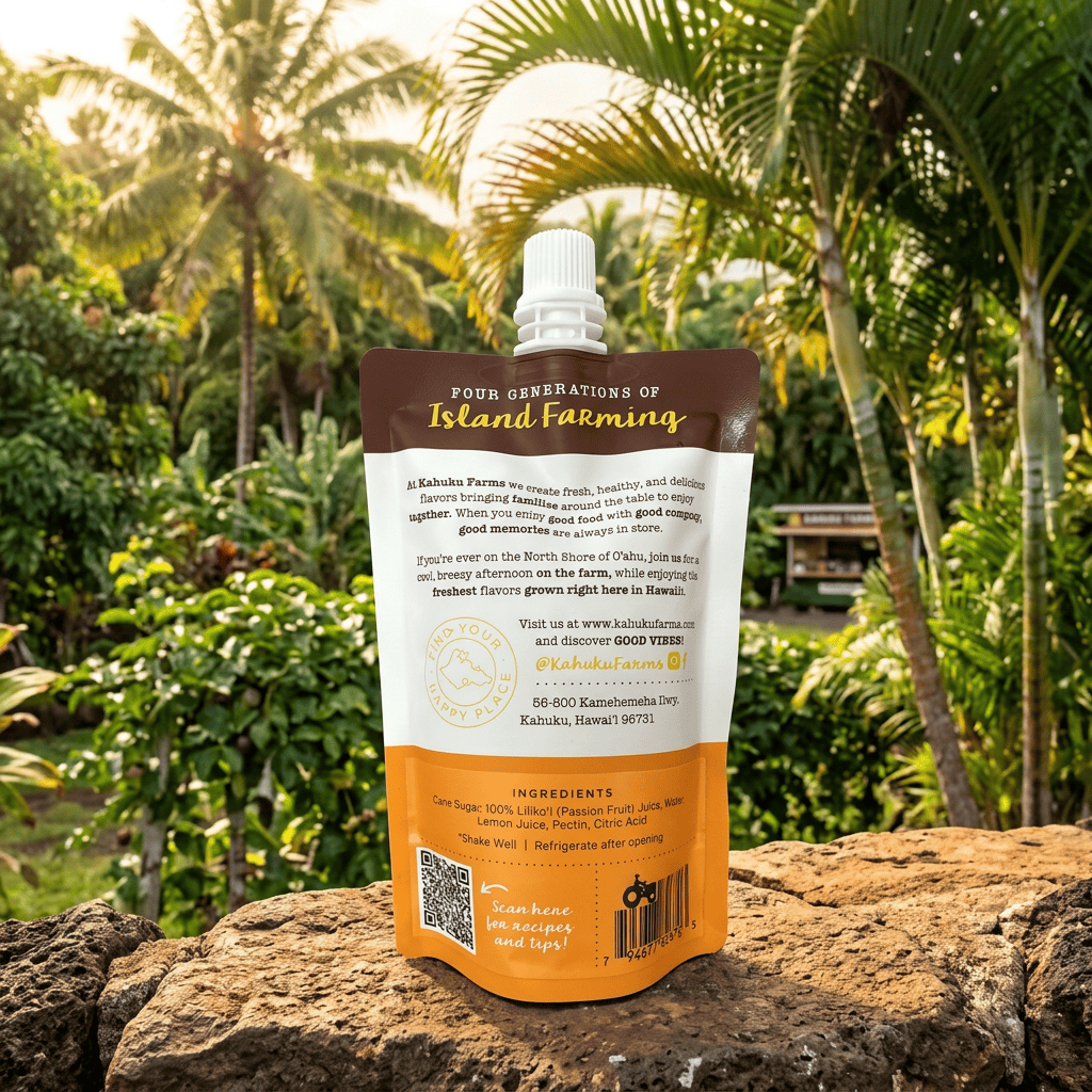 Kahuku Farms Lilikoi Syrup · Kahuku Farms