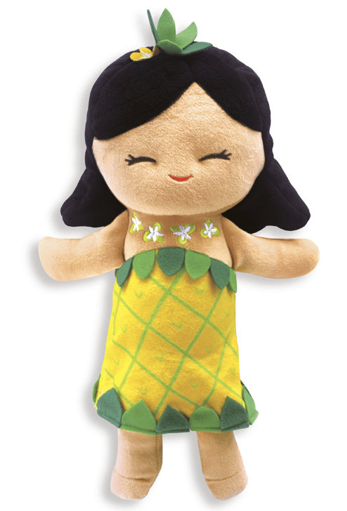 Keiki Kuddles Mai Black Hair Island Yumi Hawaiian Plush Doll – Mai or Aloha