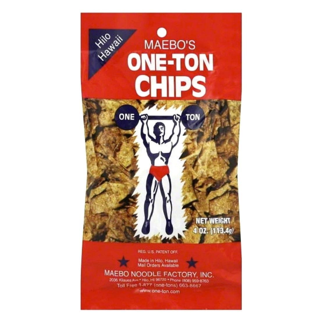 Maebo One-Ton Wonton Chips · Maebo Noodle Factory
