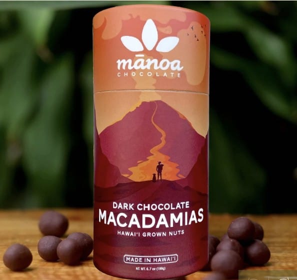 Manoa Chocolate Dark Chocolate Macadamias · Manoa Chocolate (VG) (GF)