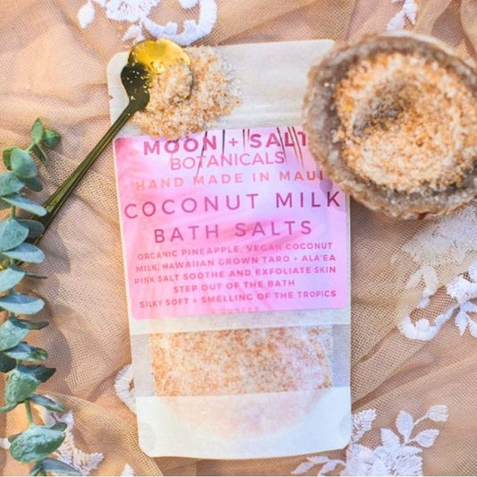 Maui's Finest Gifts Coconut Milk Bath Salts - Moon + Salt Botanicals
