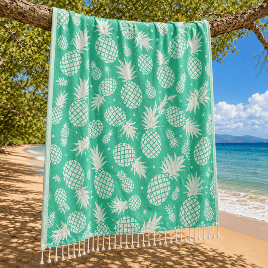 Maui's Finest Gifts Hawaii Pineapple Beach Blanket & Towel