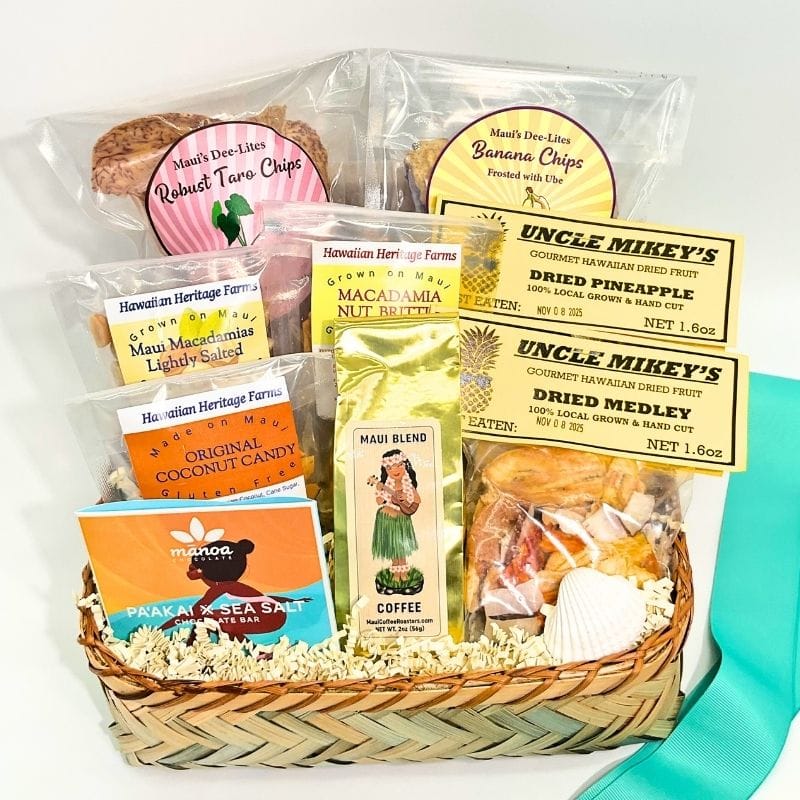 Maui's Finest Gifts Hawaii Vegan & Gluten Free Hawaiian Gift Basket