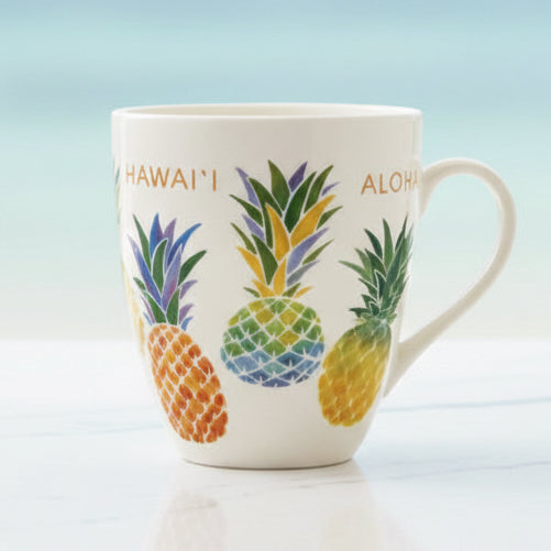Coffee Mug · Watercolor Pineapple