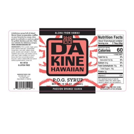 POG Syrup · Da Kine