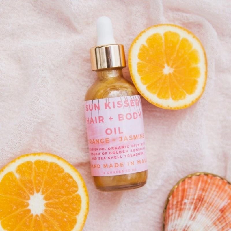 Maui's Finest Gifts Shimmer Hair and Body Oil · Organic · Moon and Salt Botanical