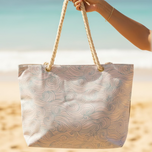 Maui's Finest Gifts Waves Beach Bag ∙ Fine Lines