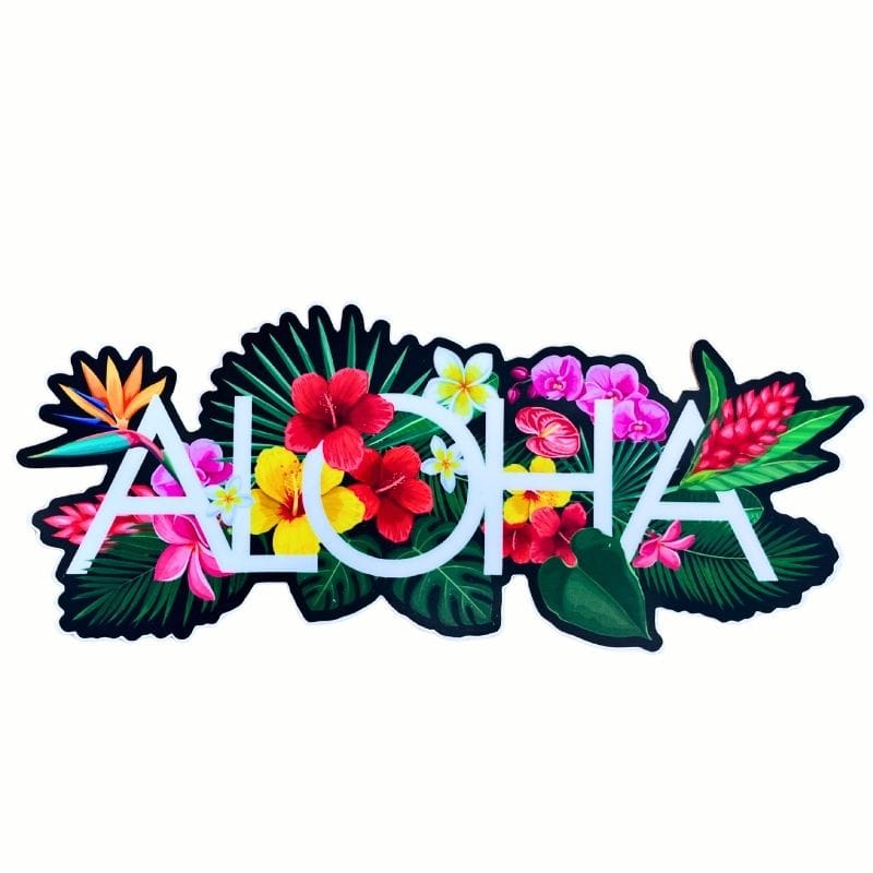 Mauis Finest Gifts Hawaii Aloha Sticker