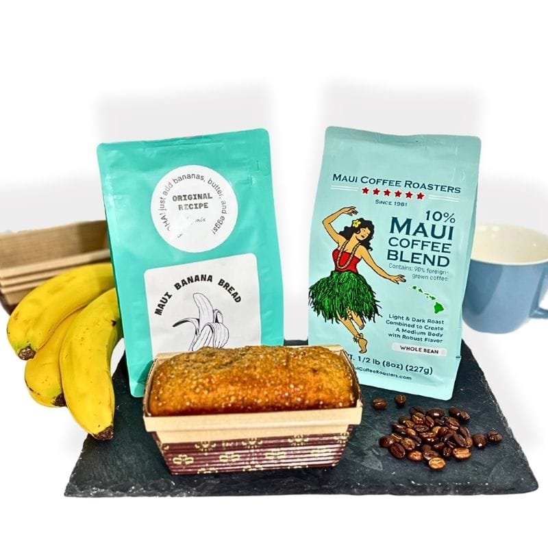 Banana Bread Mix & Maui Coffee · Family Baking Gift Set