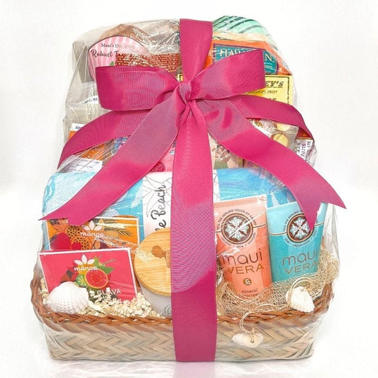 Mauis Finest Gifts Hawaii Hi Life Gift Basket · Premium Hawaiian Collection