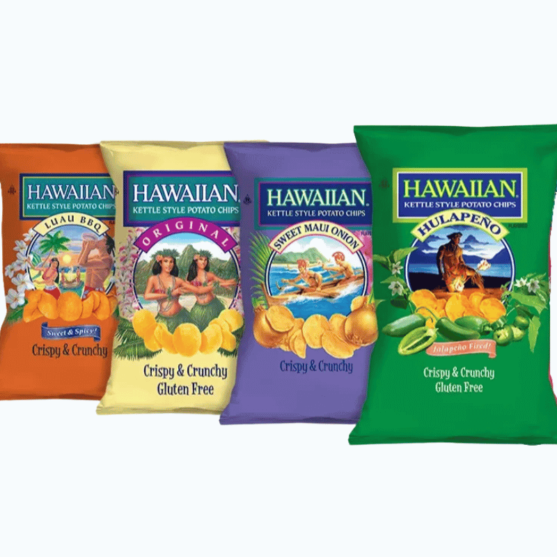 Mauis Finest Gifts Hawaii Kettle Style Potato Chips ∙ Hawaiian Brand Snacks (GF)