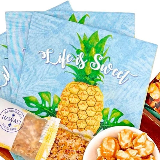 Mauis Finest Gifts Hawaii "Life is Sweet"  Cocktail Napkins